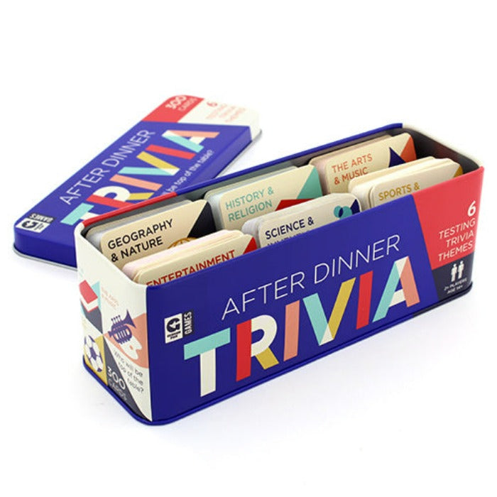 Ginger Fox Games After Dinner Trivia Tin