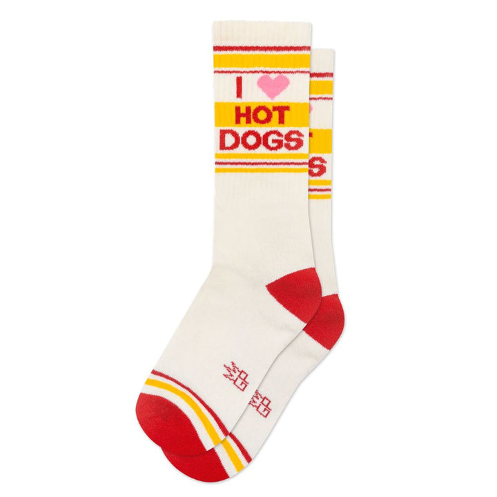 Gumball Poodle Socks & Tees I ❤️ Hot Dogs Gym Crew Socks