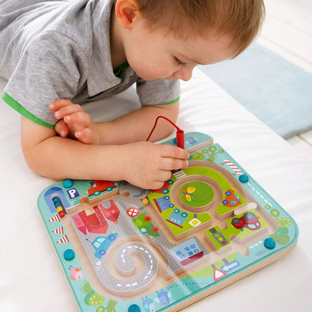 Haba Toy Infant & Toddler Magnetic Game Town Maze