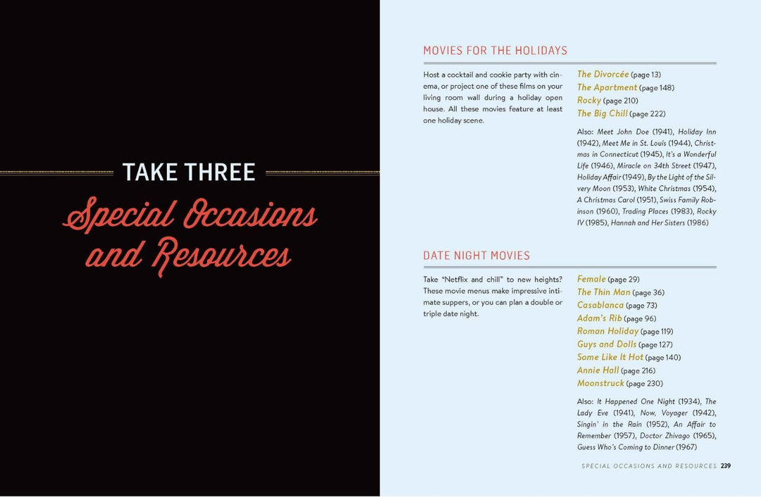 Hachette Book Group - Workman Books Movie Night Menus