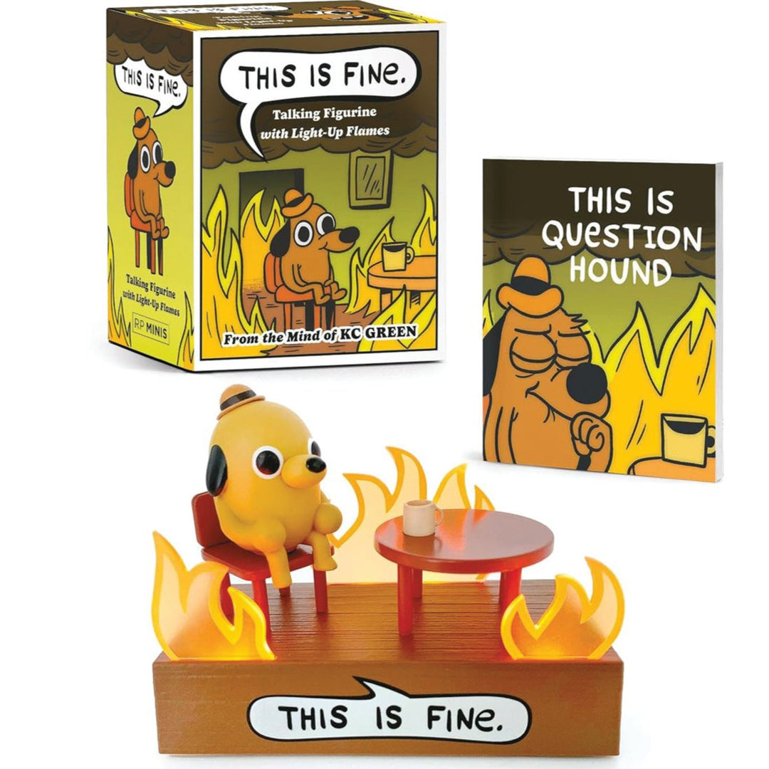 Hachette Book Group - Workman Books This is Fine, Talking Figure with Light and Sound