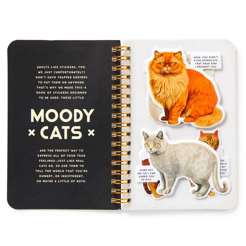 Hachette - Chronicle Books Books Moody Cats Sticker Book