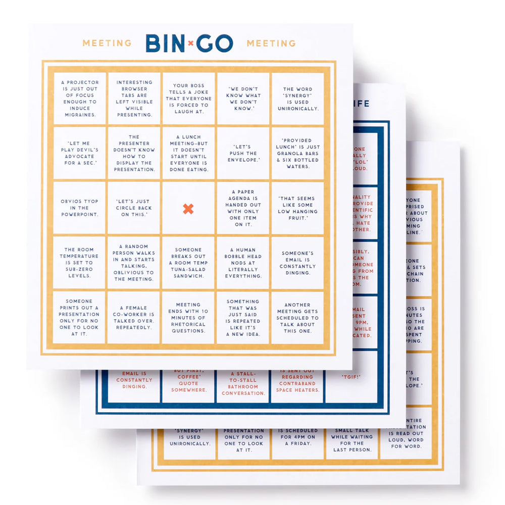 Hachette - Chronicle Books Games BINGO to a Dumb Meeting Book
