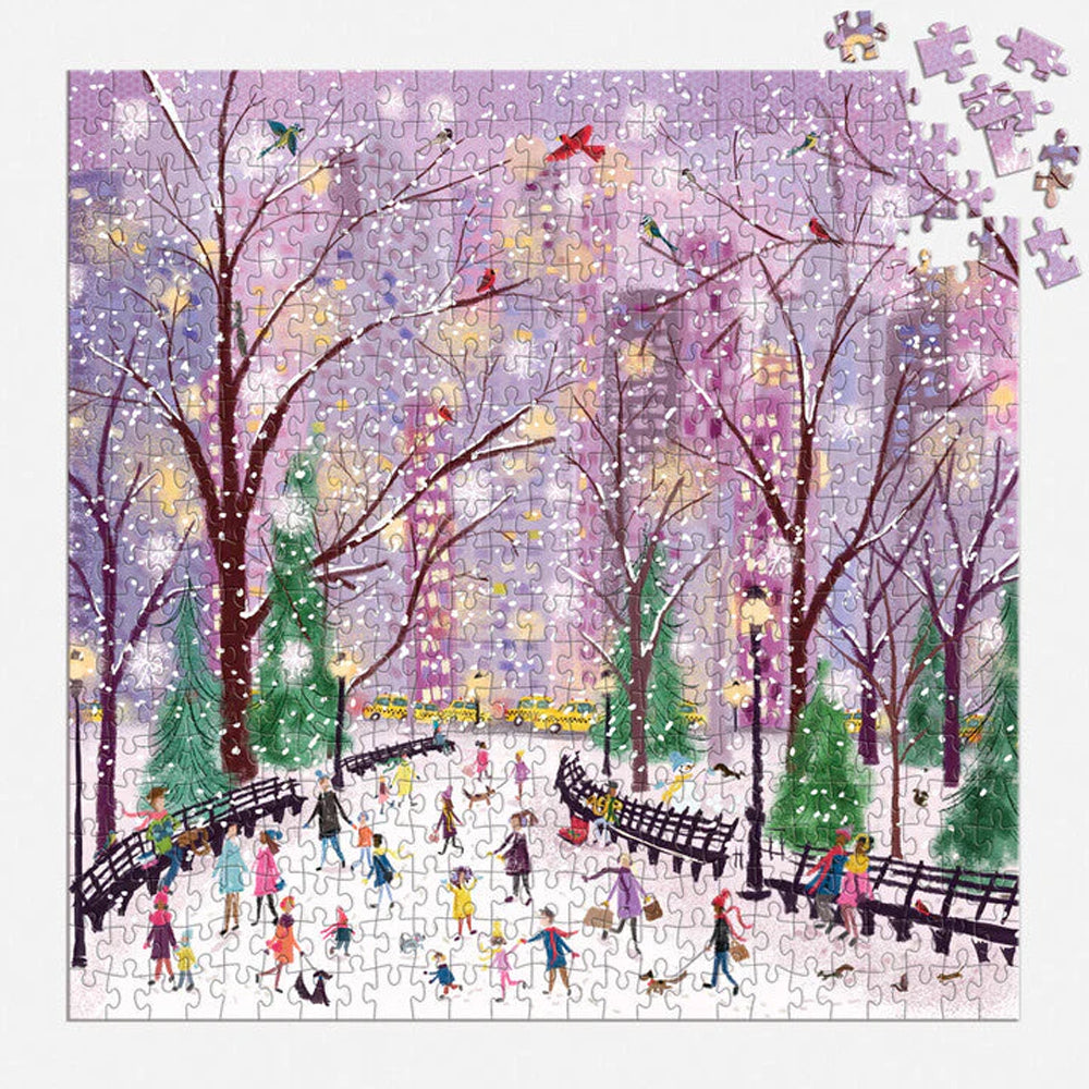 Hachette - Chronicle Books Puzzles Snowy Night 500 Piece Jigsaw Puzzle