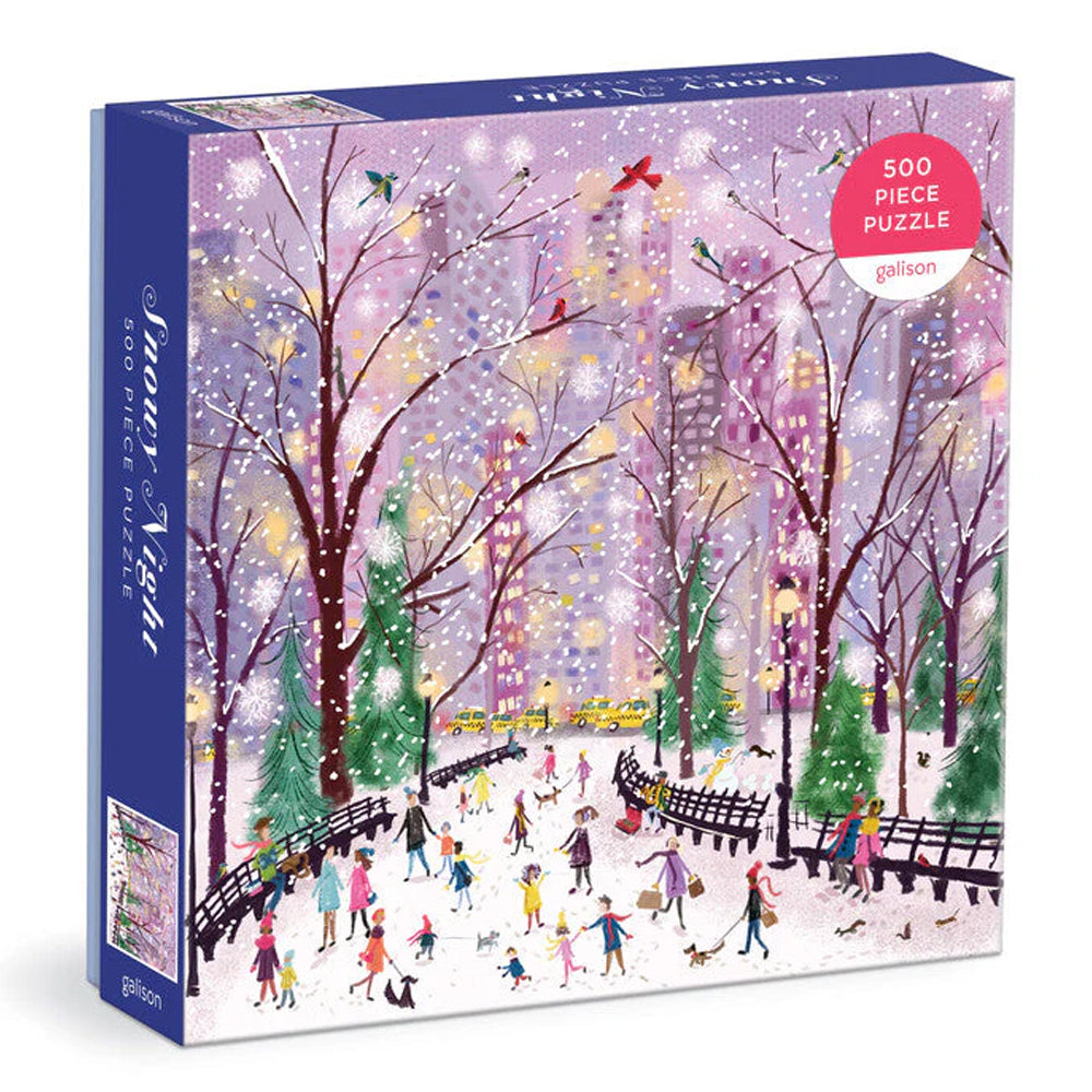 Hachette - Chronicle Books Puzzles Snowy Night 500 Piece Jigsaw Puzzle