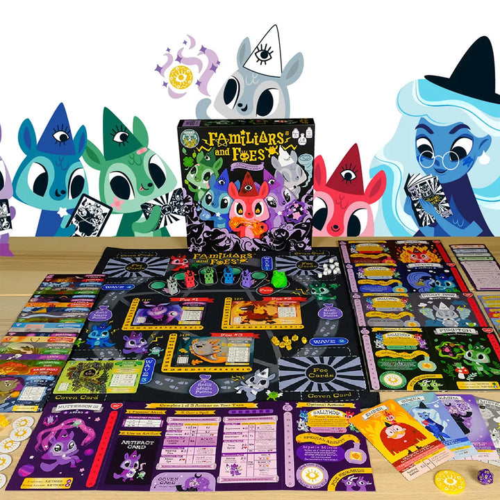Horrible Adorables Games Familiars and Foes Cooperative Board Game