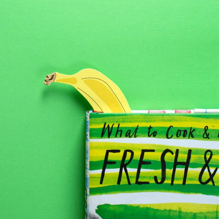 Humdrum Paper Books Die Cut Banana Bookmark