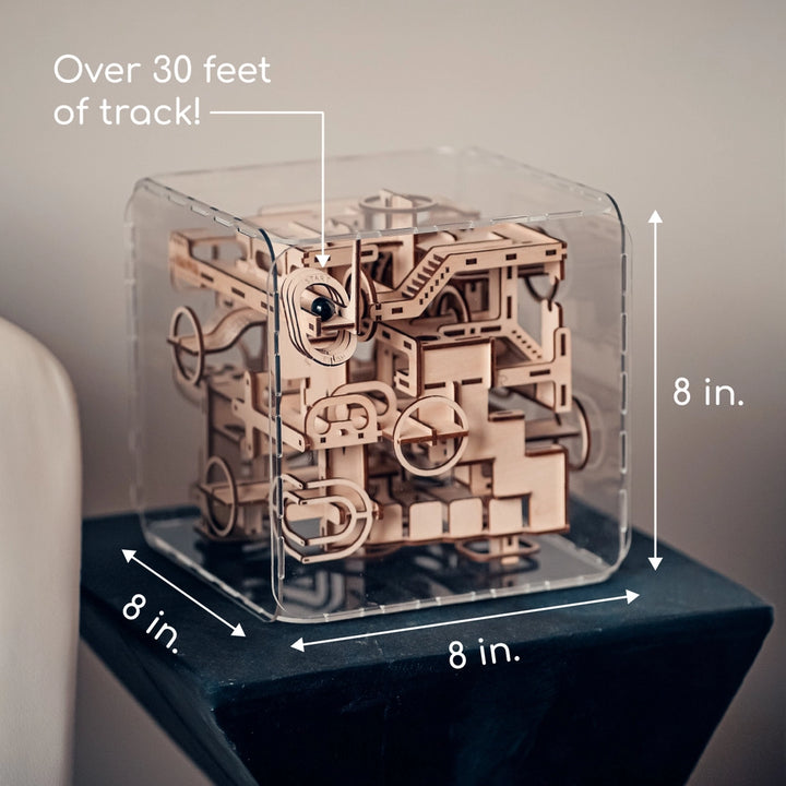 Intrism Arts & Crafts 210pc PRO 8" Square Intrism 3D Marble Labyrinth Assembly Kit