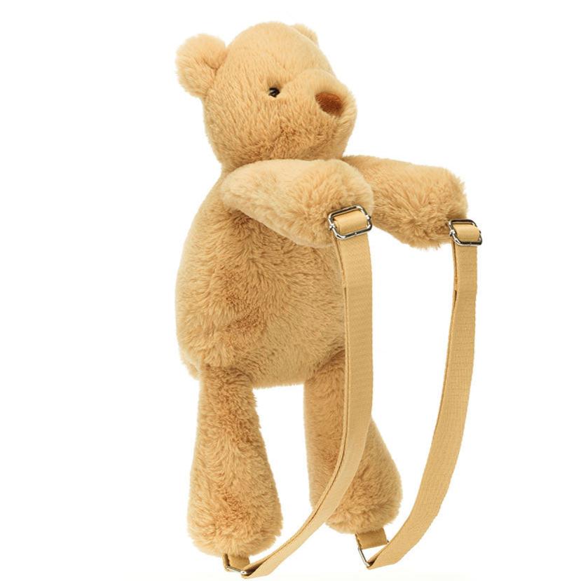 Jellycat Toy Stuffed Plush Jellycat Smudge Bear Backpack 17"