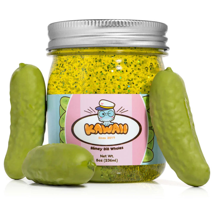 Kawaii Slime Company Toy Novelties Shimmery Pickle Clear Slime by Kawaii Slime
