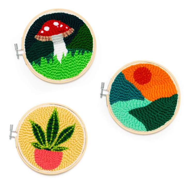 KIKKERLAND Arts & Crafts Punch Needle Kit