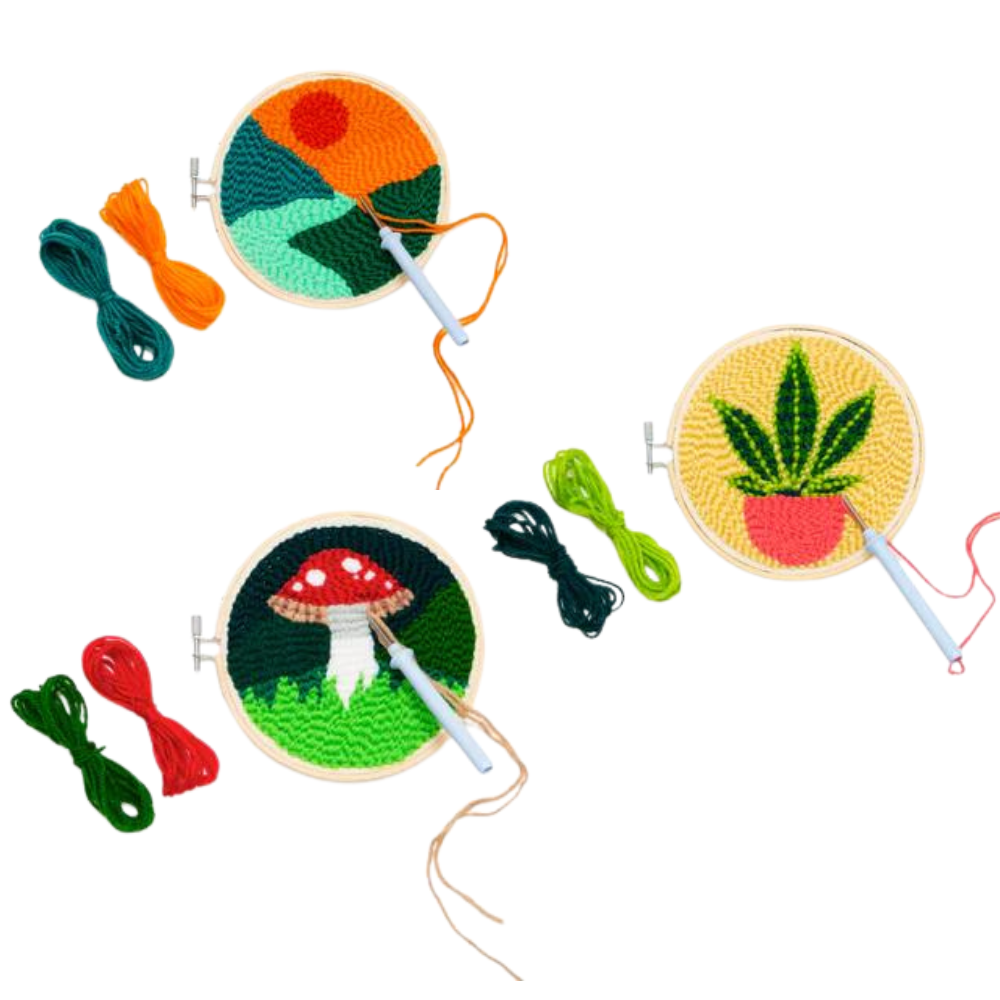 KIKKERLAND Arts & Crafts Punch Needle Kit