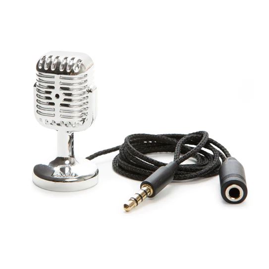 KIKKERLAND Gadgets Retro Karaoke Mic