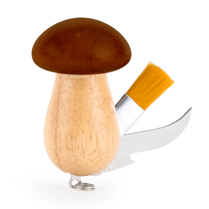 KIKKERLAND Kitchen & Table Mushroom Tool Keychain