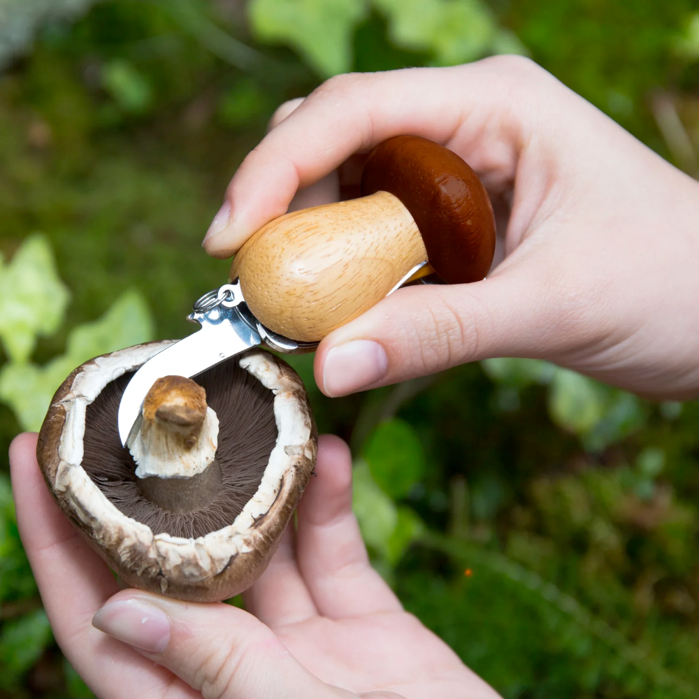 KIKKERLAND Kitchen & Table Mushroom Tool Keychain