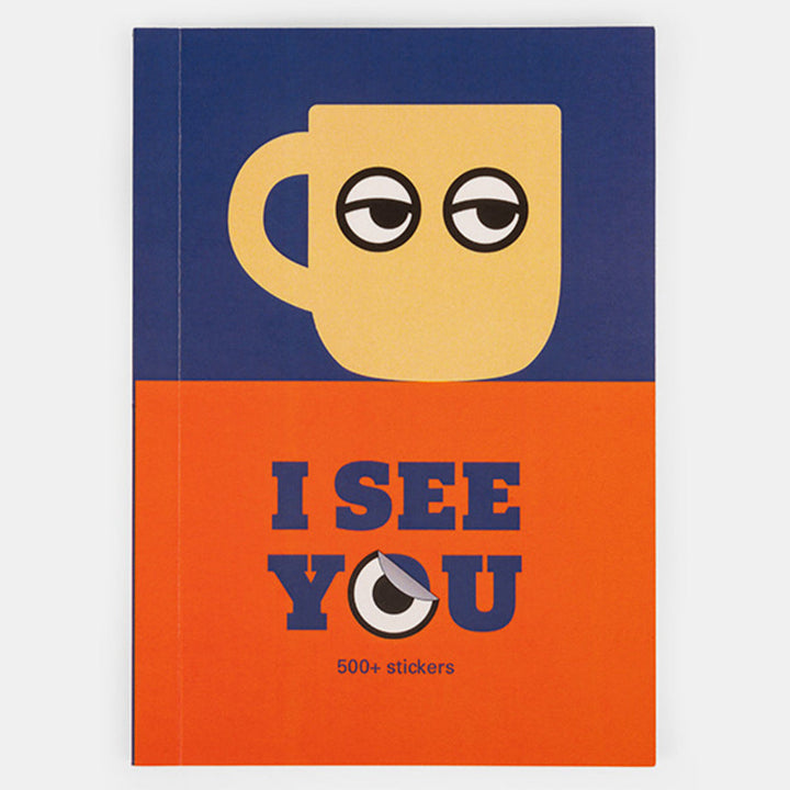 KIKKERLAND Magnets & Stickers I See You Sticker Book - 500 Eye Stickers