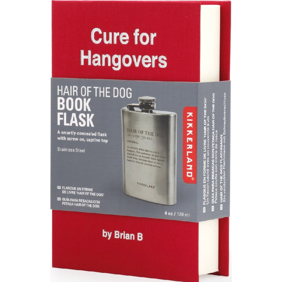 KIKKERLAND Personal Care The Cure for Hangovers (Book + Hidden Flask)