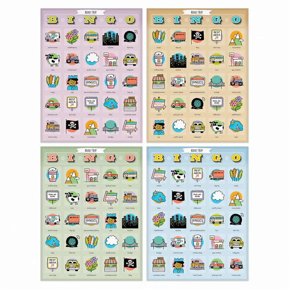 Knock Knock Games Road trip Bingo Set