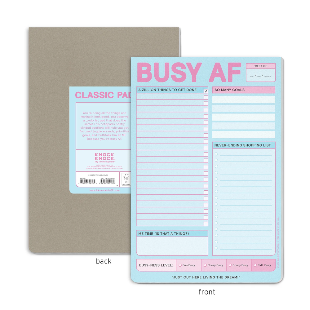 Knock Knock Office Goods Busy AF Pad
