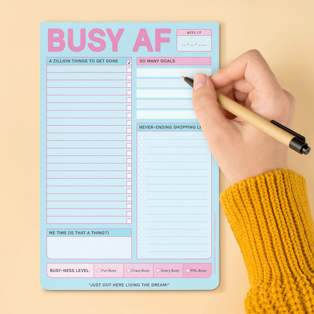 Knock Knock Office Goods Busy AF Pad