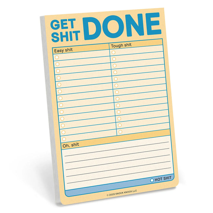 Knock Knock Office Goods Get Shit Done Great Big Stickies (Pastel)