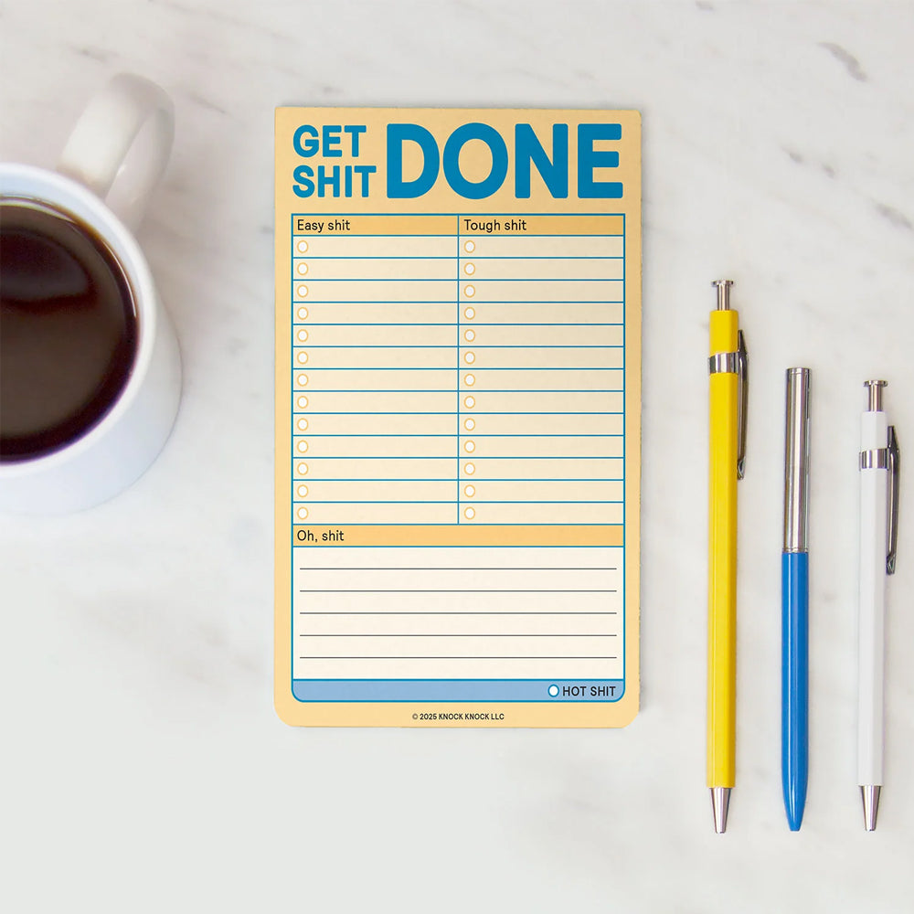 Knock Knock Office Goods Get Shit Done Great Big Stickies (Pastel)