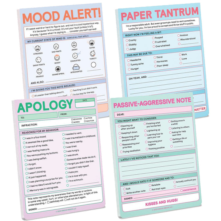 Knock Knock Office Goods Hilarious Nifty Note Pad (pastel)