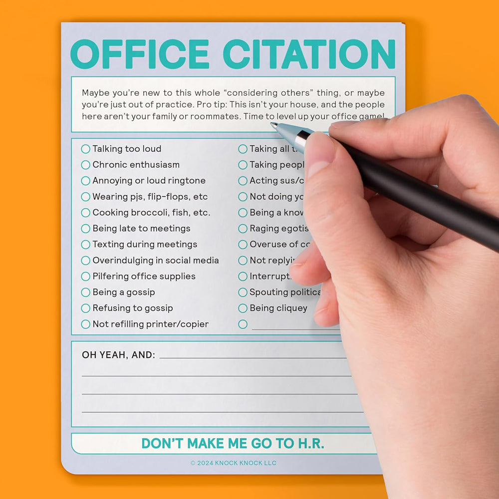 Knock Knock Office Goods Office Citation Nifty Note - Pastel