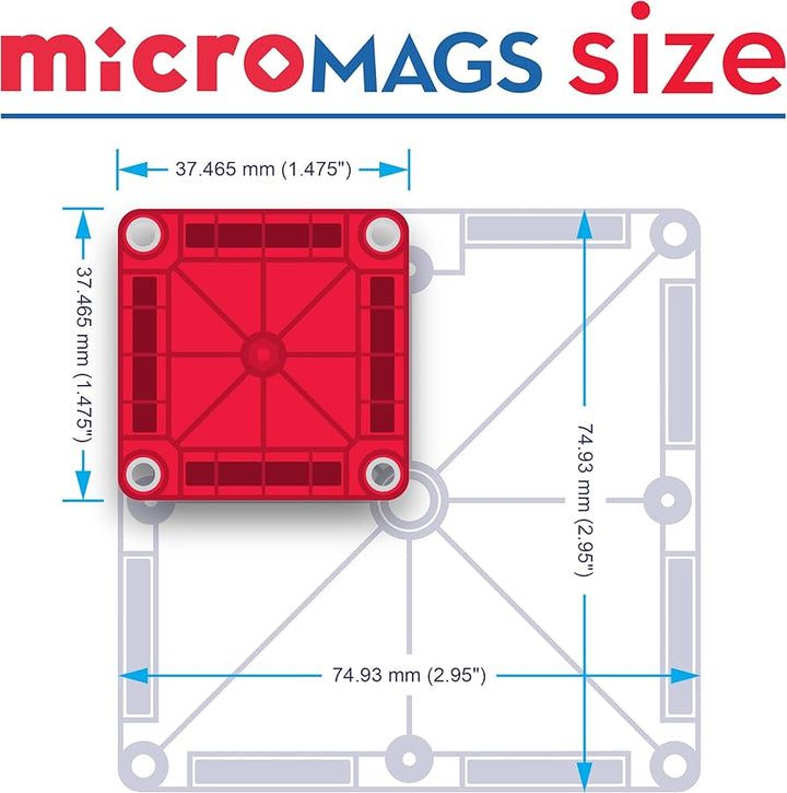 Magna-Tiles Toy Creative MicroMAGS 26-Piece Travel Set