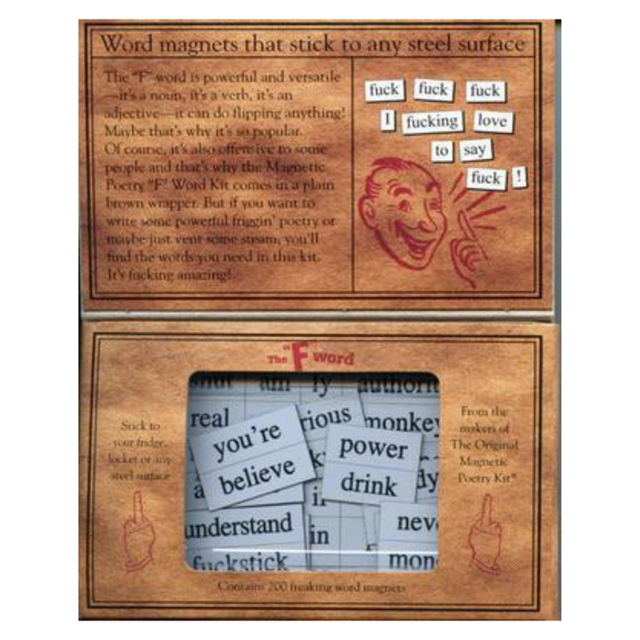 Magnetic Poetry Unclassified The "F" Word Magnetic Poetry Kit