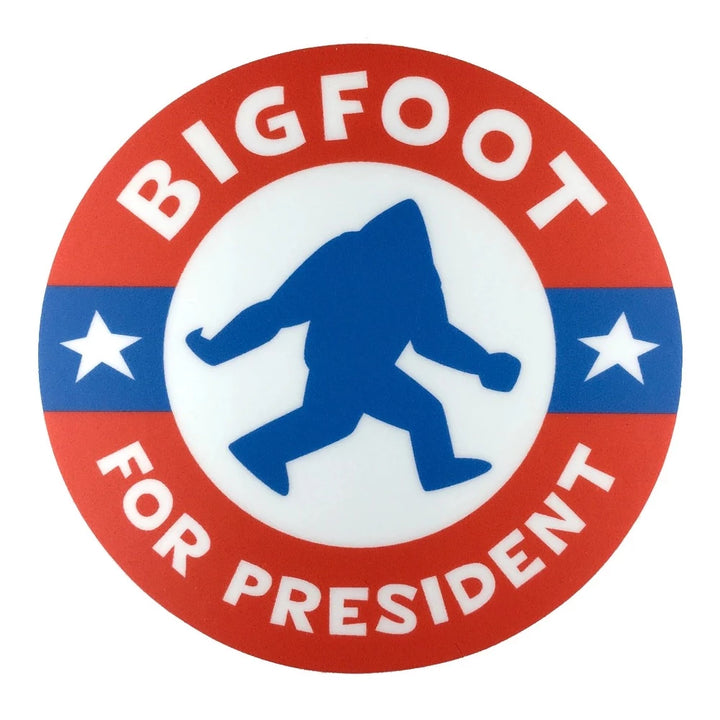 Monsterologist Magnets & Stickers Bigfoot Votes for President Sticker