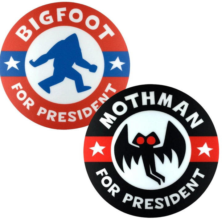 Monsterologist Magnets & Stickers Votes for President Sticker