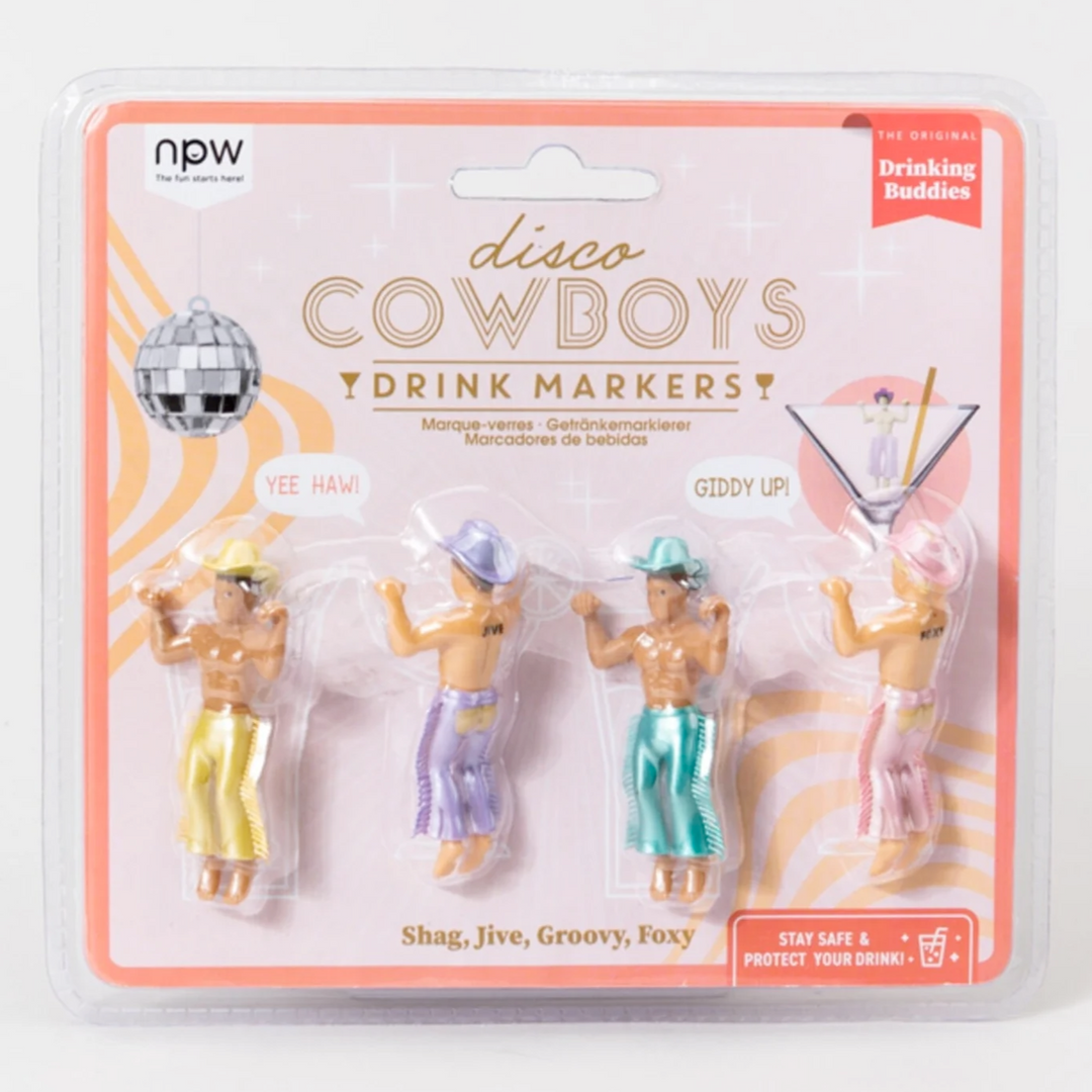 NPW Drinkware & Mugs Disco Cowboys Drink Markers