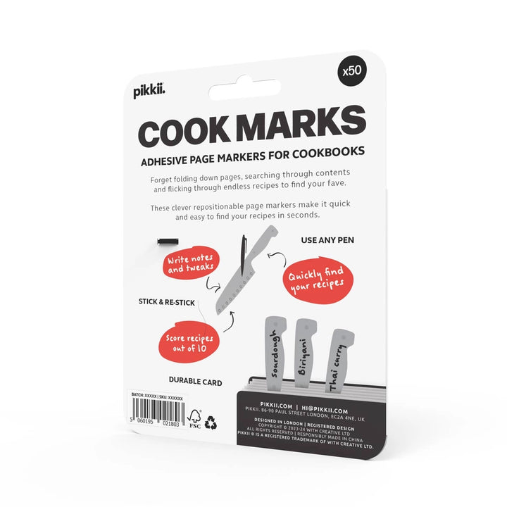 Off the Wagon Shop Books Cook marks - Adhesive Page Markers