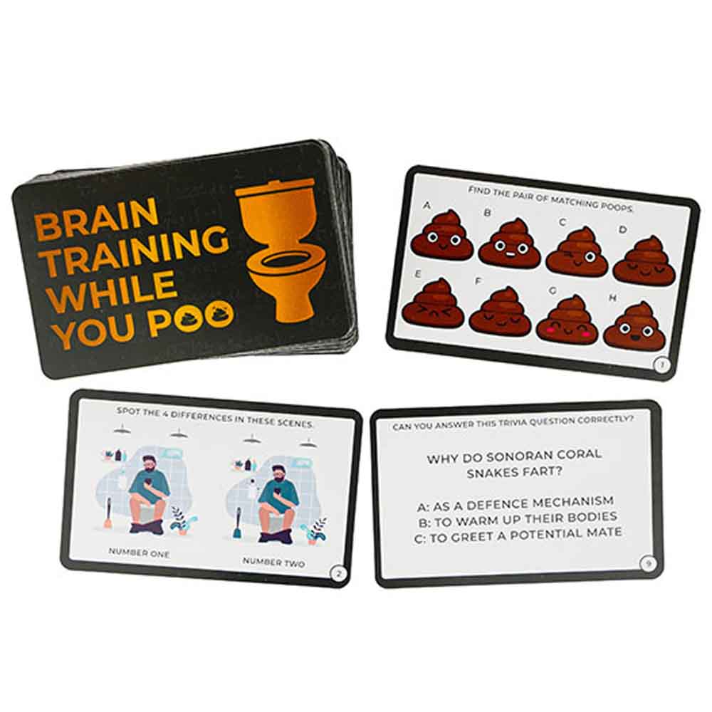 Off the Wagon Shop Funny Novelties Brain Training While You Poo