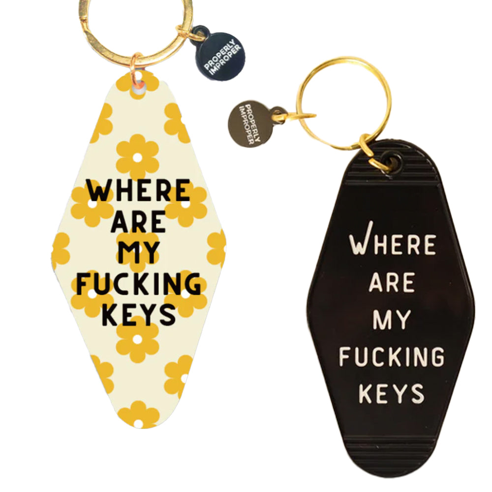 Off the Wagon Shop Personal Care Where Are My Fucking Keys - Keychain