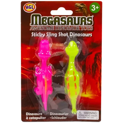 One For Fun Toy Novelties Slingshot Dinosaurs - 2 pack
