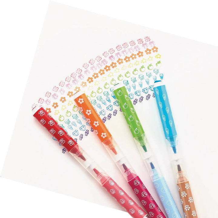 OOLY Arts & Crafts Stampables: Double-Ended Brush & Stamp Markers