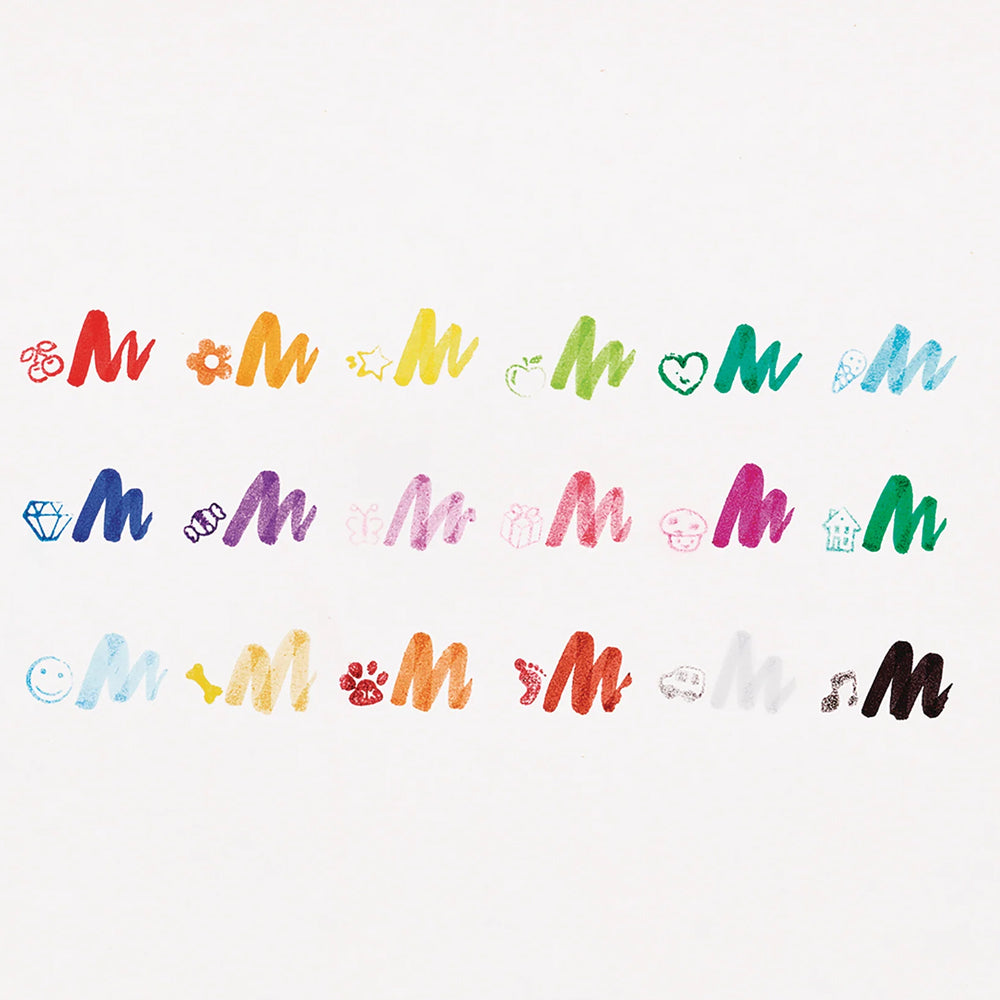 OOLY Arts & Crafts Stampables: Double-Ended Brush & Stamp Markers