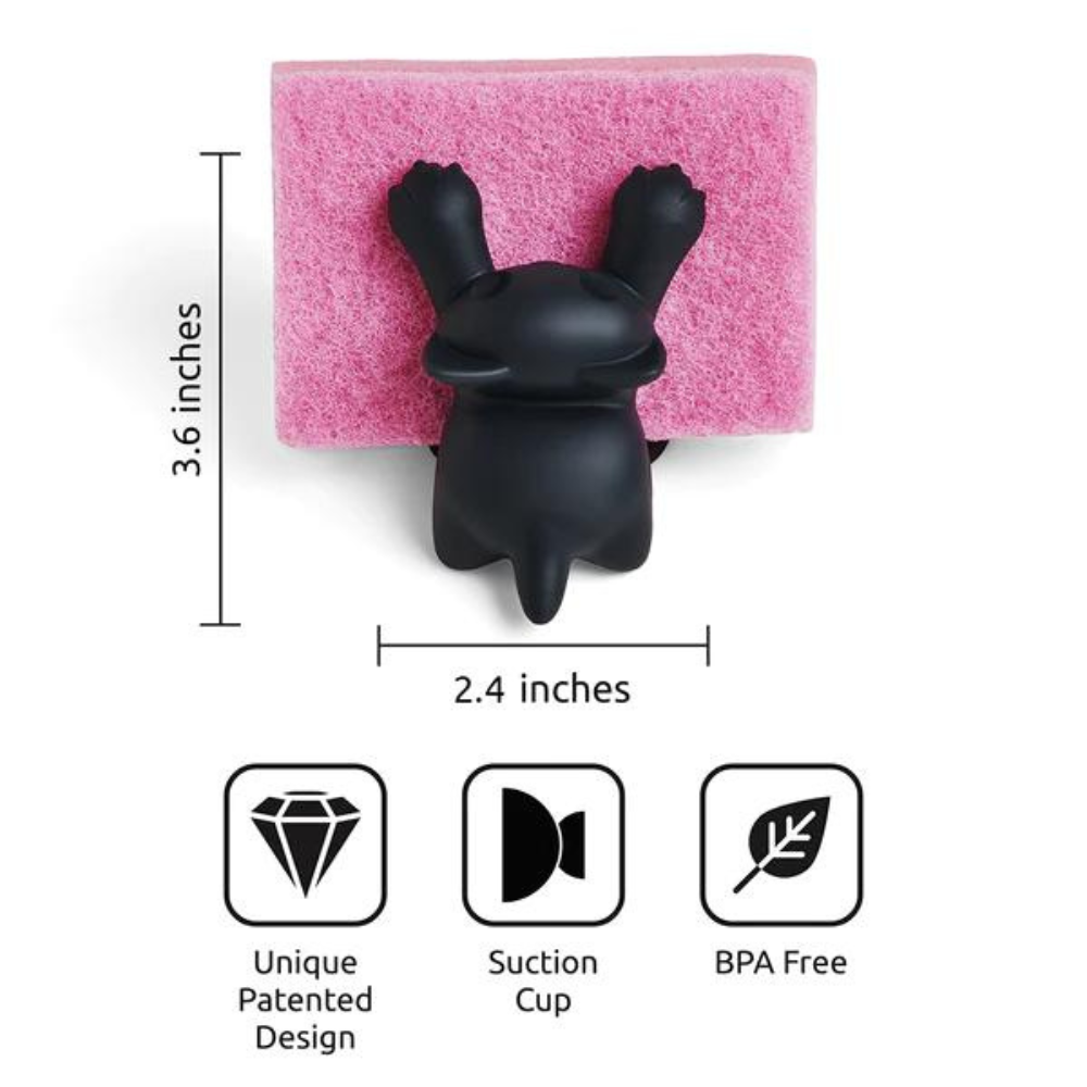Ototo Kitchen & Table Scrubby Cat Sponge Holder