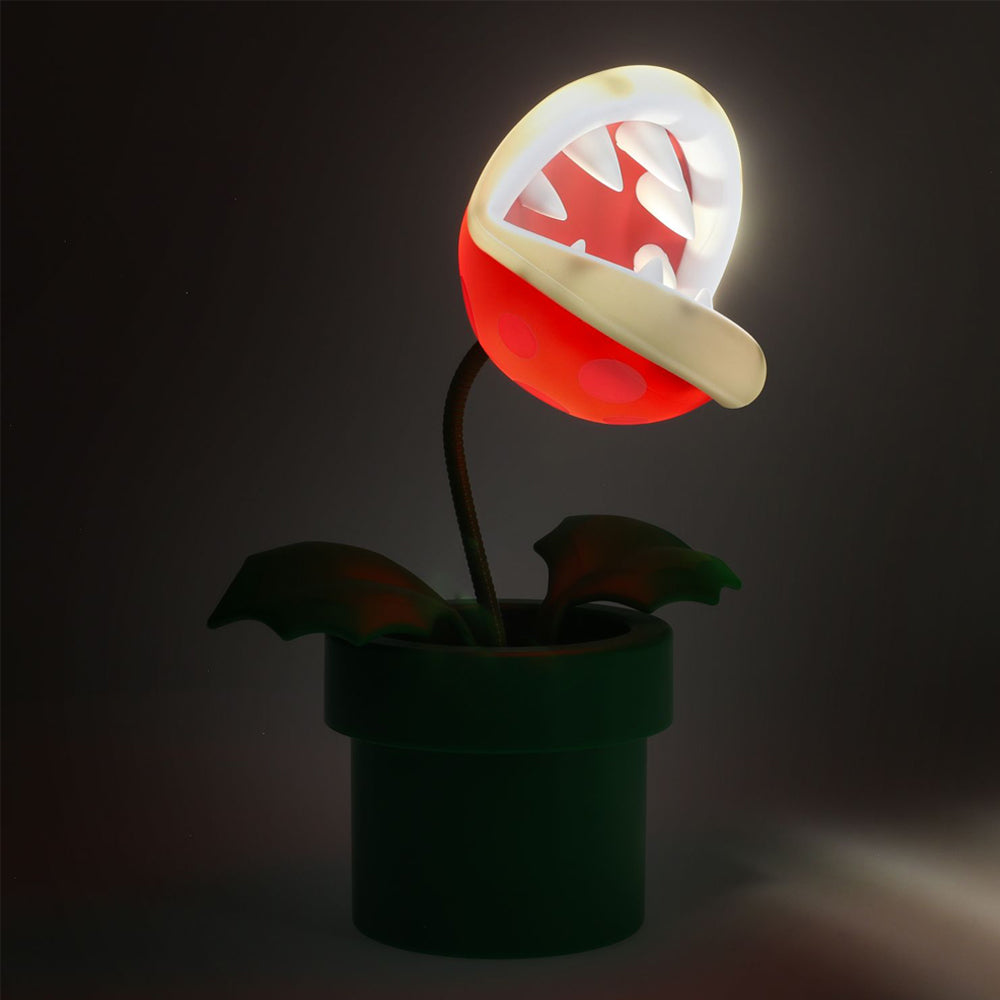 Paladone - first logistics Home Decor Mario Mini Piranha Plant Posable Lamp V2