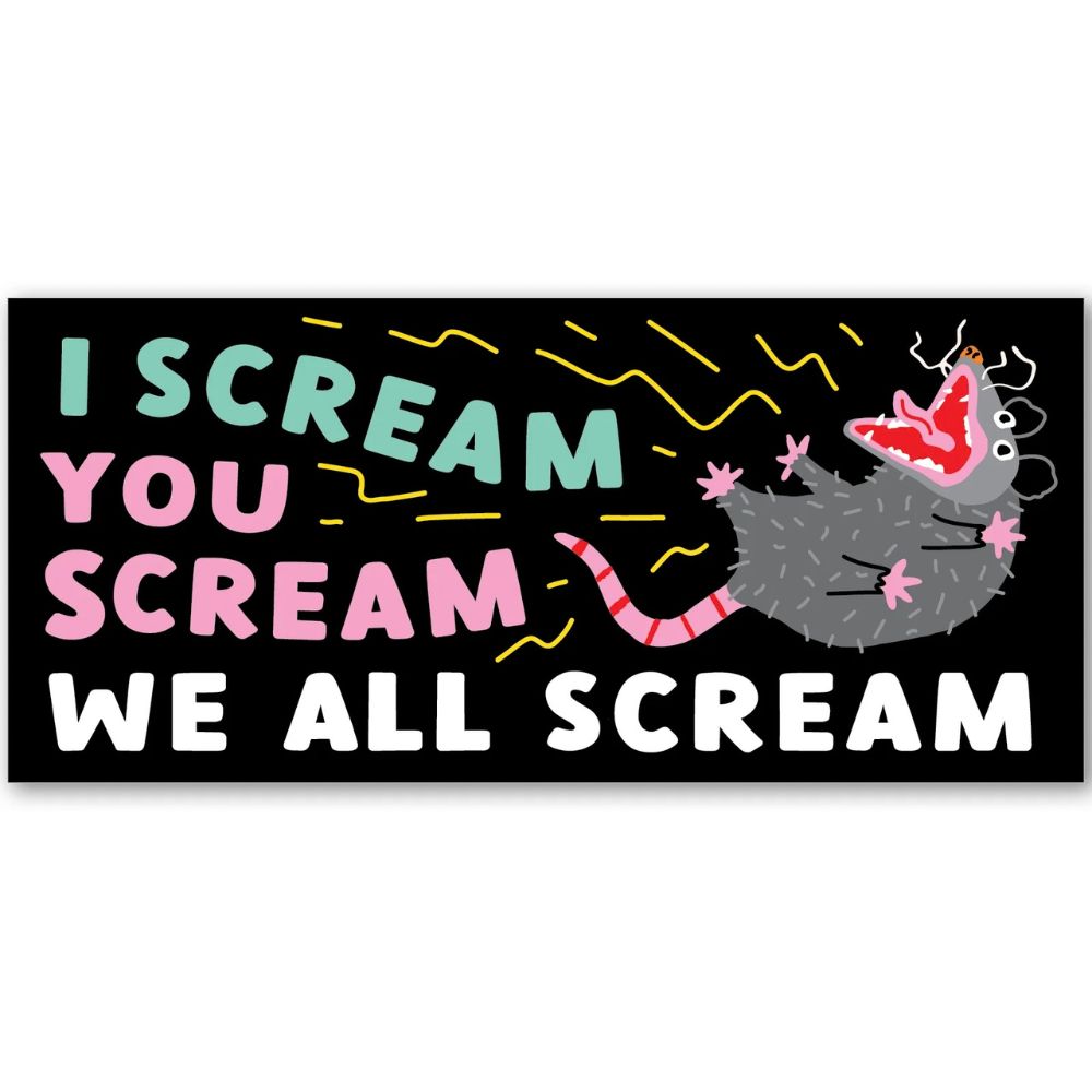 Party of One Magnets & Stickers We All Scream Sticker 5"