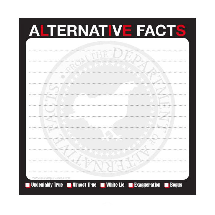 Peter Pauper Press Office Goods Alternative Facts Message Pad