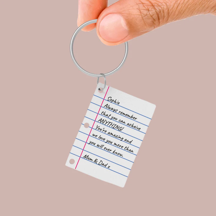 Pikkii Arts & Crafts Personalized Little Shrink Letter Keyring