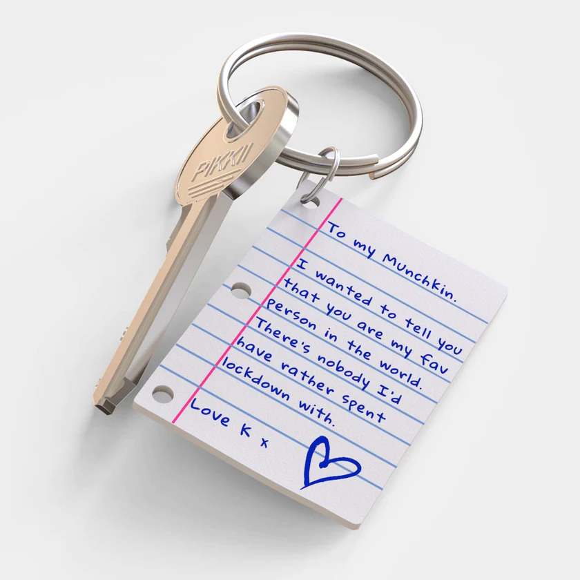 Pikkii Arts & Crafts Personalized Little Shrink Letter Keyring