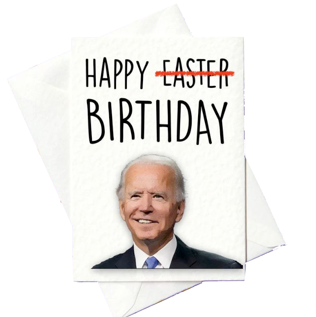 Prickly Cards Greeting Cards Happy Easter Birthday Biden Card