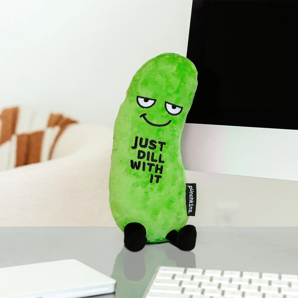Punchkins Toy Stuffed Plush Dill With It - Pickle Plushie