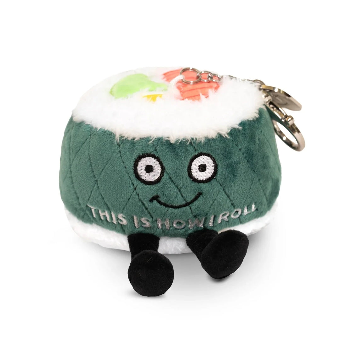 Punchkins Toy Stuffed Plush This is how I Roll Keychain