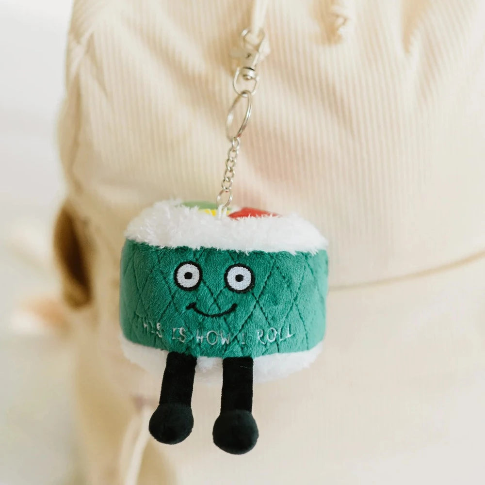 Punchkins Toy Stuffed Plush This is how I Roll Keychain