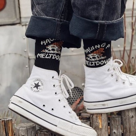Pyknic Socks & Tees Having a Meltdown Socks